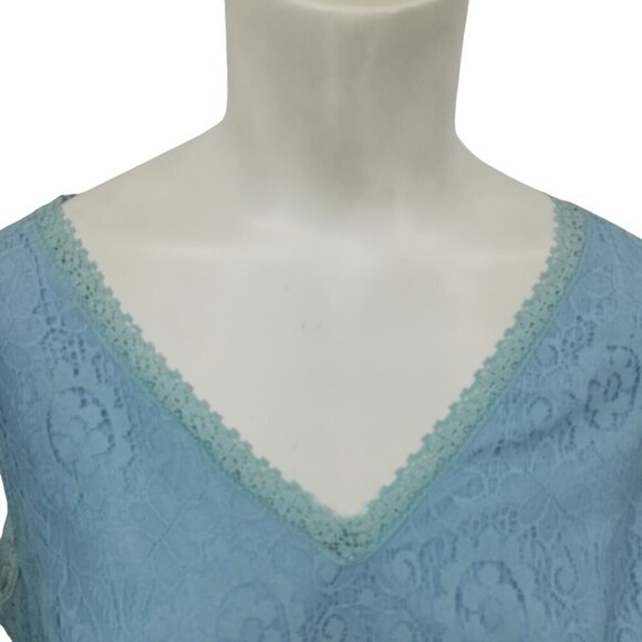 Vintage Bernie Bee Sport 70s Blue Lace Formal Party Dress Set Cape Size 14 M - Picture 7 of 16